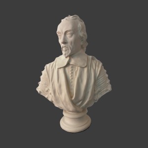  William Shakespeare Bust - Hand -Crafted Plaster Sculpture