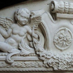 Cherubs overdoor /pediment 