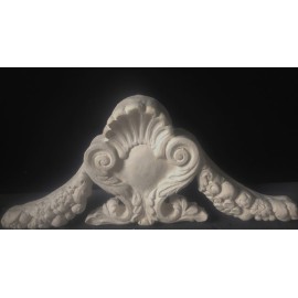 Plaster Cartouche with extended decoration