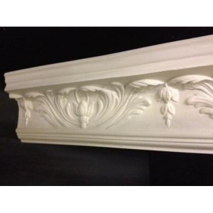 Acanthus & Snowdrop cornice 123mm Drop